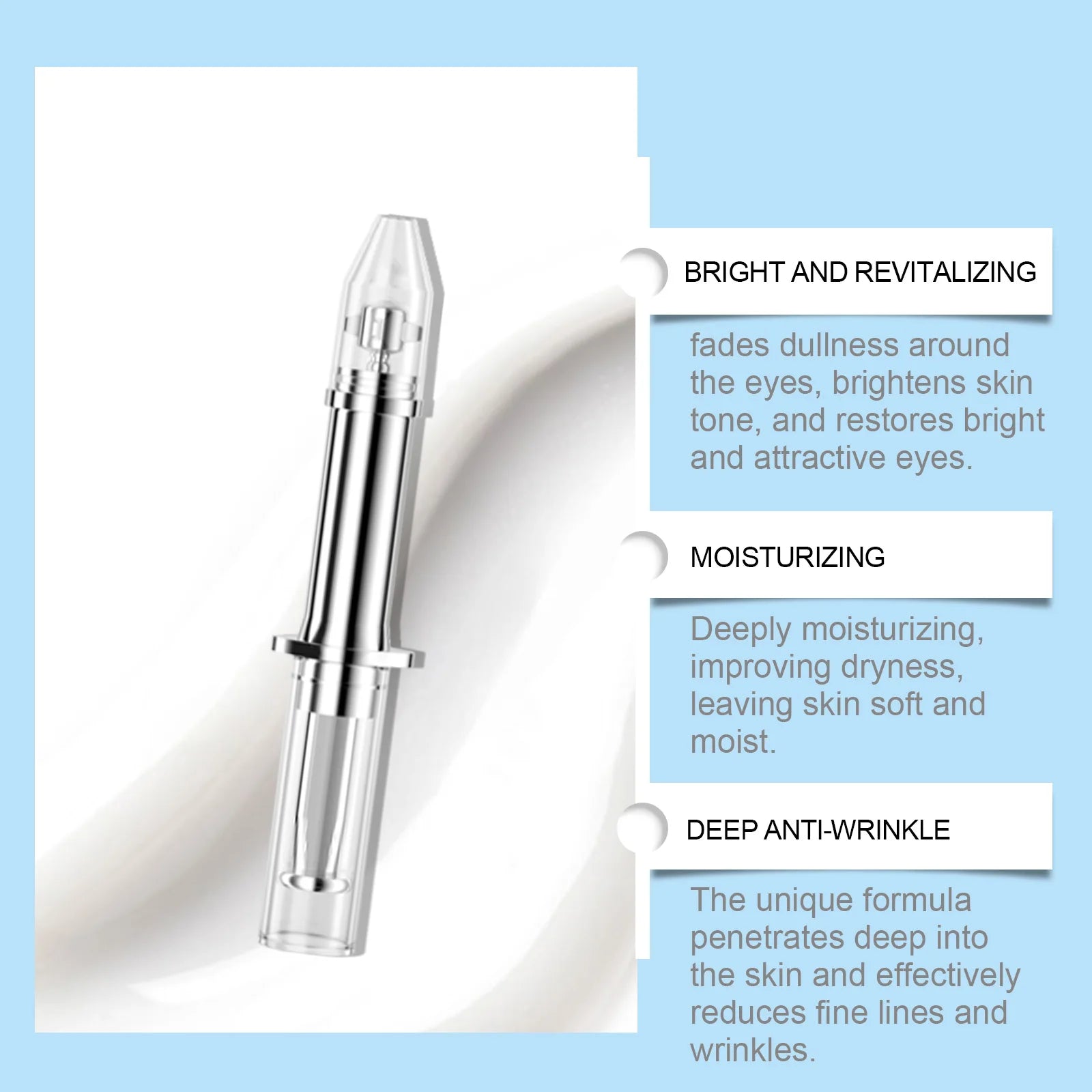 Moisturizing Eye Serum Anti Puffiness Reduce Fine Line Eye Bags Brightening Nourishing Massage Lifting Contour Firming Eye Serum