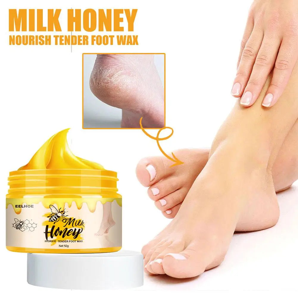 Anti Drying Foot Wax Repair Cracked Dead Skin Removal Exfoliating Hydrating Improve Rough Remove Callus Peelings Feet Care Mask
