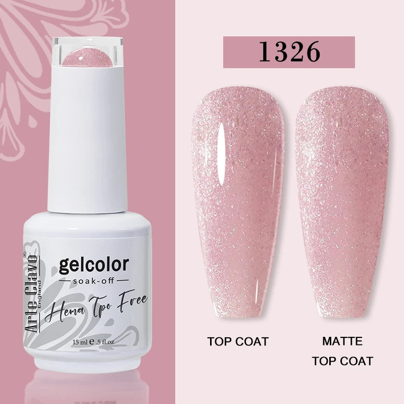 Arte Clavo 116Colors Gel Nail Polish 15ml Colorful Gel Semi Permanent Soak Off UV Gel Nail Art DIY Design Varnishe Nail Supplies