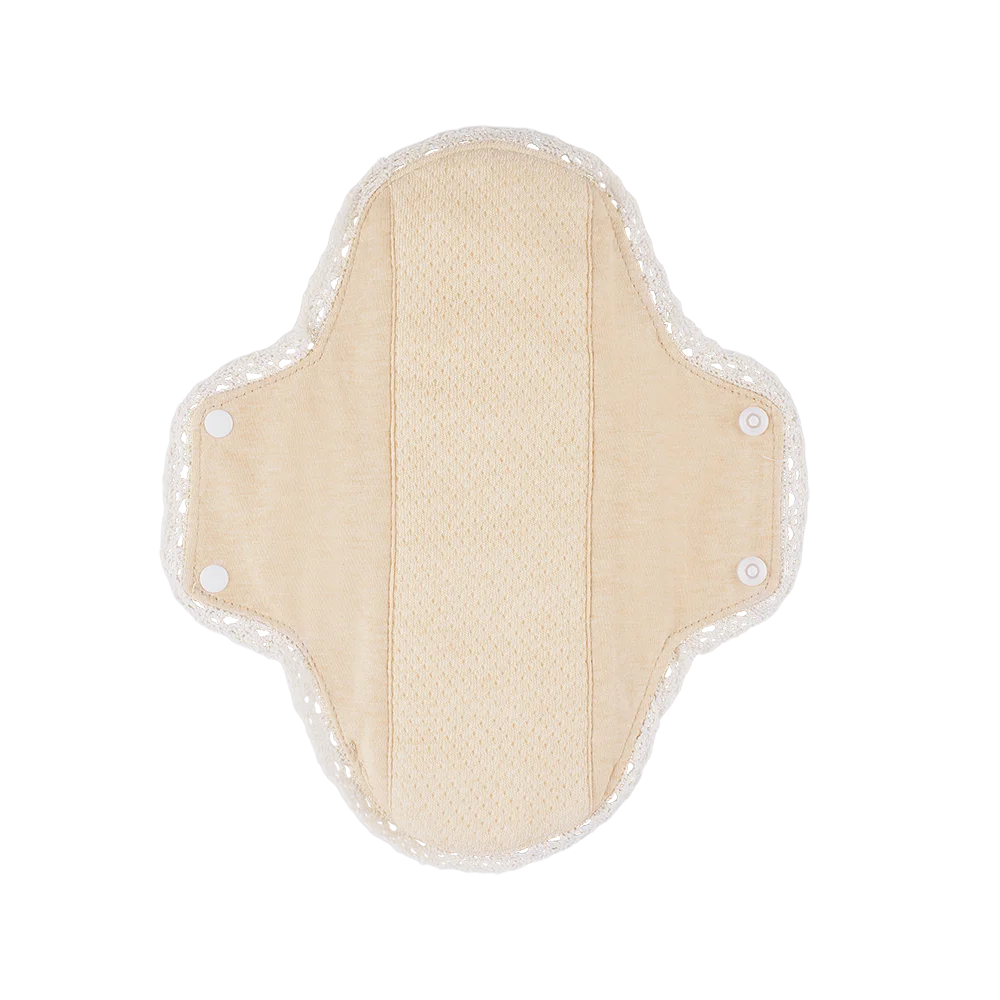 BIAI New Lace-Trimmed Reusable Sanitary Pad Washable & Reusable Cloth Panty Liner Breathable Highly Absorbent Nursing Pads