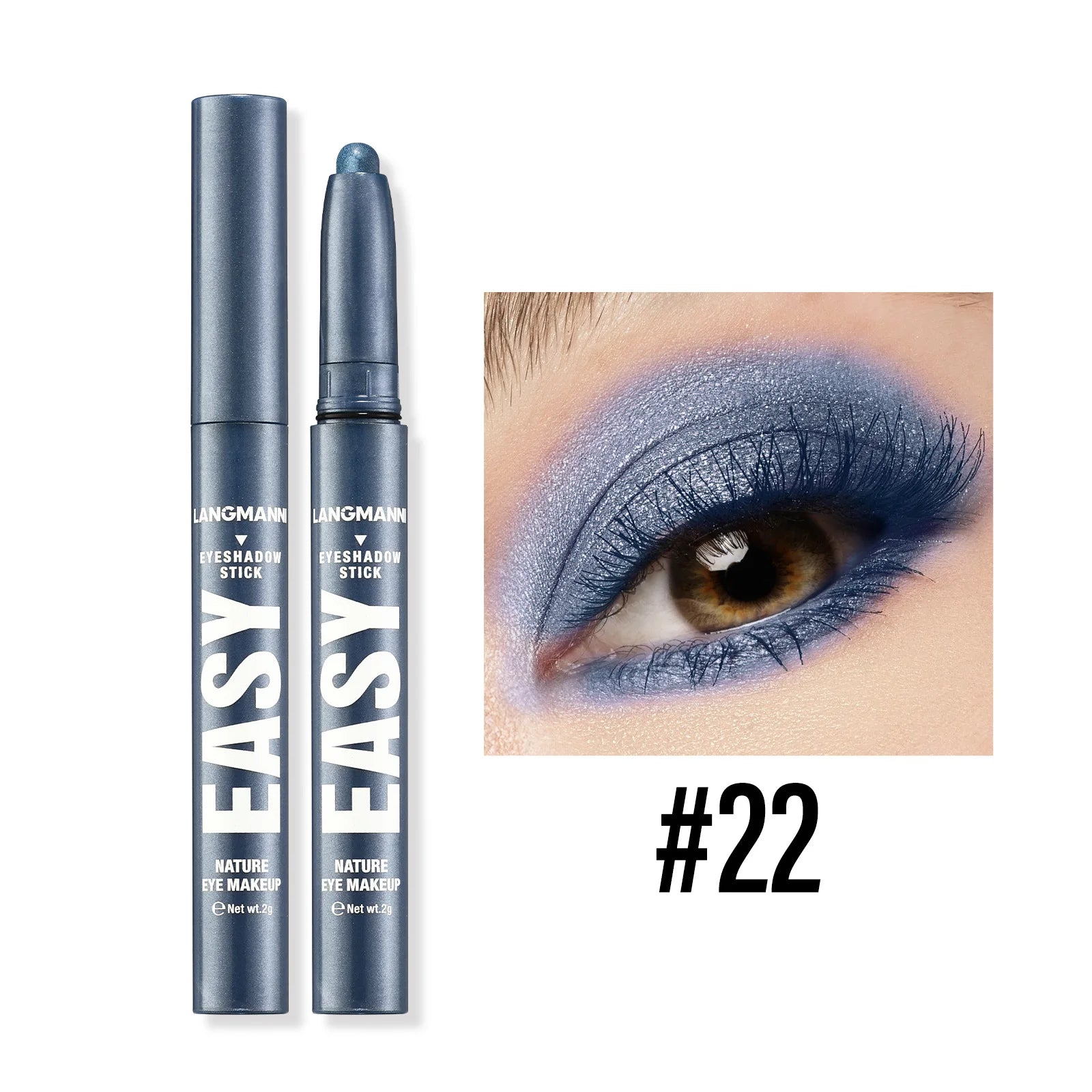 Pearlescent Matte Eyeshadow Pencil Waterproof Smoky Glitter Highlighter Pen Black Brown Makeup Tool Creamy Smooth