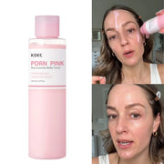 PDRN & Niacinamide Milky Toner 150g, Pink Hydrating Essence Lotion, Brightening Moisturizer for Glowing Skin, Korean Skin Care