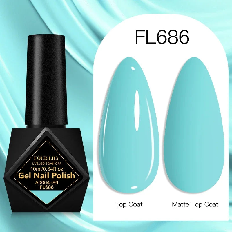 10ml Gel Nail Polish 162 Colors Nail Supplies Vernis Semi Permanent Nail Art Manicure Soak Off LED UV Gel Nail Varnishes Summer