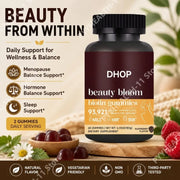 Biotin Gummies Daily Beauty Supplement Hair Skin Nails Support Multivitamin with Vitamins C D E B Complex 60 Count
