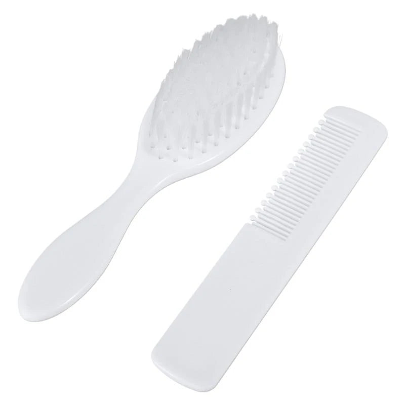 Baby Hair Brush & Comb Set Children Hair Brush Soft Nylon Bristle Cradle Caps Hair Brush for Toddler Infant  Massage
