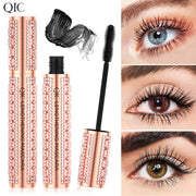 5D Eye Black Mascara Waterproof Lengthens Eyelashes Extension Silk Fiber Mascare Eye Makeup for Women Cosmetic Korean Make up