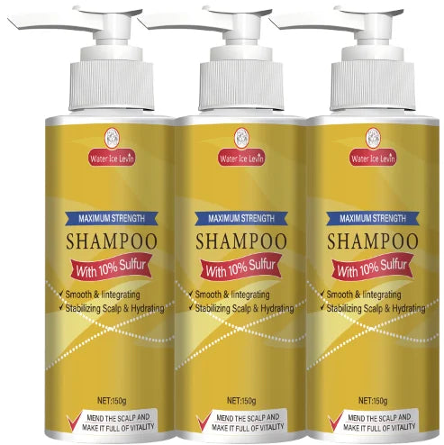 Maximum Strength 10% Sulfur Shampoo - Smoothing, Scalp Stabilizing & Hydrating for Men & Women.