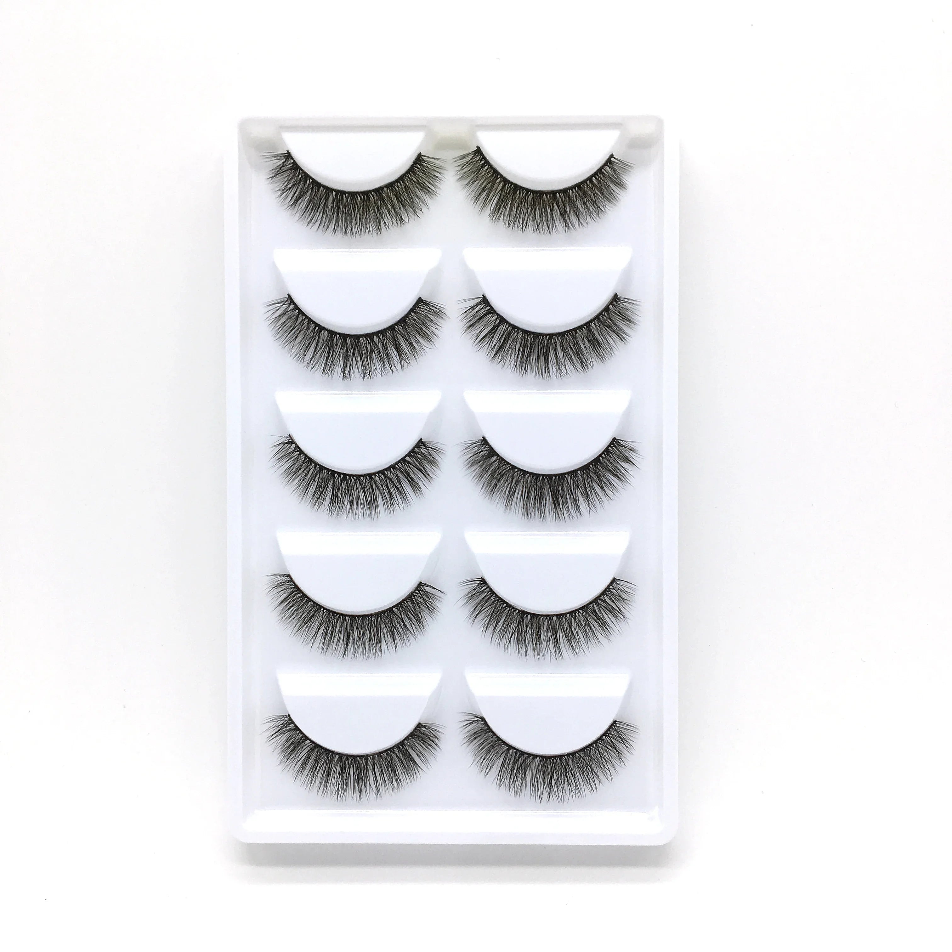 HBZGTLAD 5Pairs 3D Handmade Fake Eyelashes Natural Long Thick Daily Makeup Thick Cross Eyelashes Eye Lashes