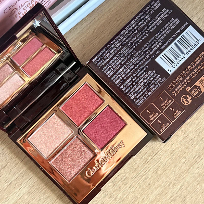 2026 CT Lip Gloss Collagen Lipstick Hydrating Soft Fluffy Head Blush Highlighter Concealer Eyeshadow Palette Fine Powder Texture
