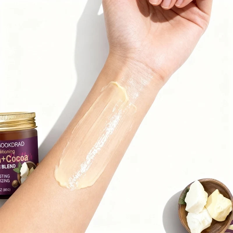 Shea+Cocoa Butter Blend, deep nourish, long-lasting moisture, dry body parts, unisex,80g daily carry, all skin types