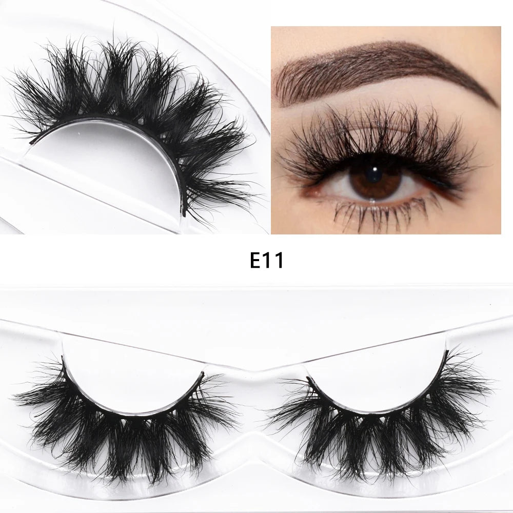 Mink Fake Eyelashes 3D Mink Lashes Natural Long False Eyelash Cruelty-free Mink Hair Fluttery False Lashes Makeup D101 Lash Gift