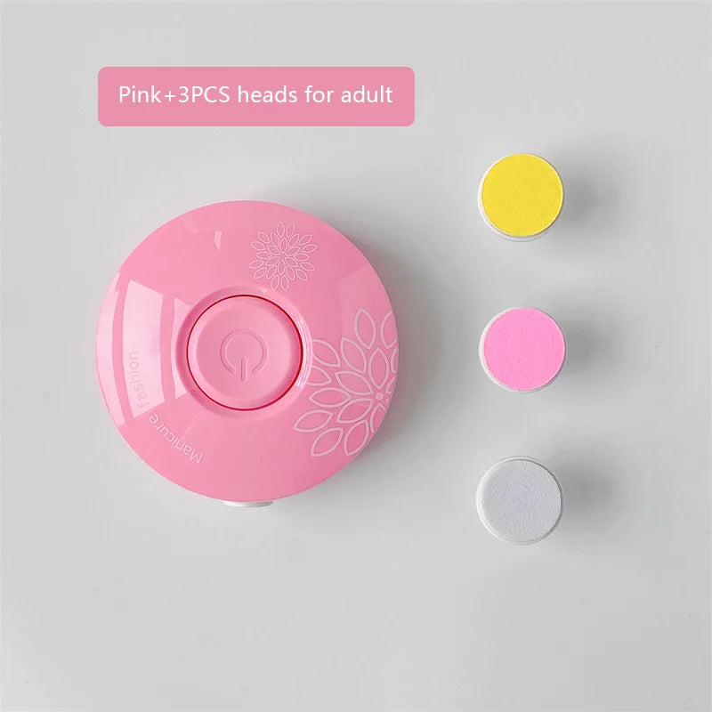 Electric Baby Nail Trimmer Kid Nail Polisher Tool Infant Manicure Scissors Hygiene Kit Set Adult Nail Clipper Cutter for Newborn