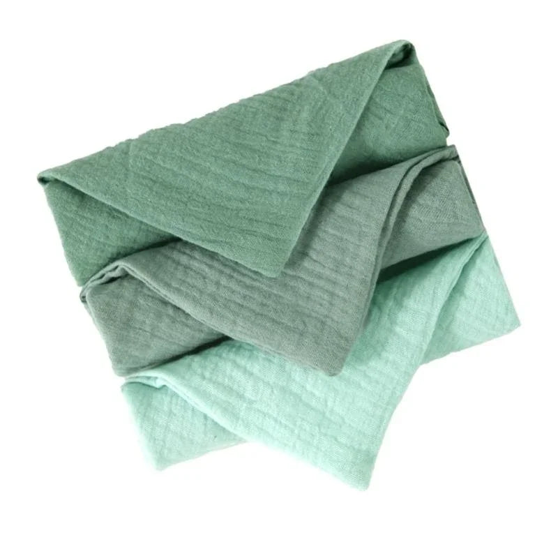 J15U 4Pcs Baby Wipes Cloths Handkerchief Square Drool Bibs Washcloths Nursing Towel