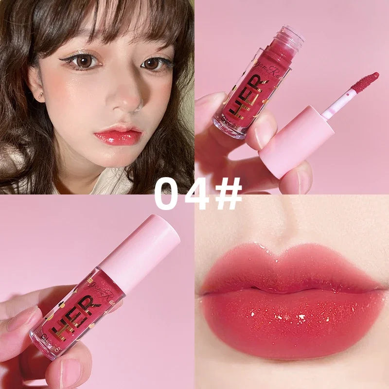 Mirror Lipstick Moisturizing Sexy Lips Plumper Long Lasting Shiny Lip Gloss Lip Tint Makeup Jelly Lip Glaze Shimmer Cosmetics