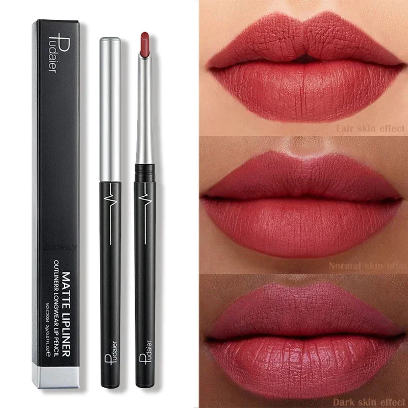 17Colors Portable Matte Pencil Lipstick Natural Long-lasting Waterproof Moisturizing Pen Lip Liner Makeup For Women