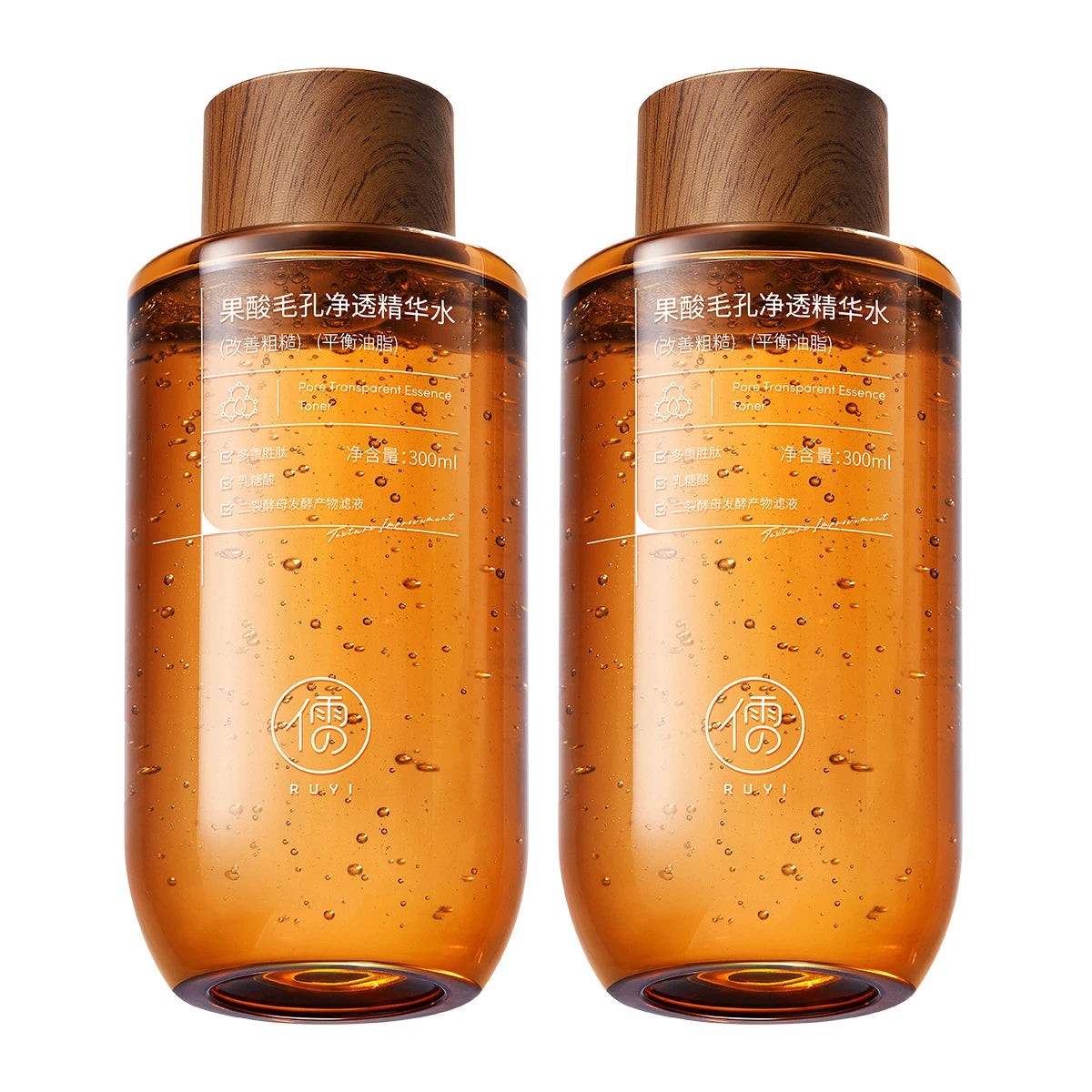 RUYI Fruit Acid Essence Toner Shrinks Pores Acid Removal Brighten Moisturizing & Repairing Control Oil Soothing Redness Winter