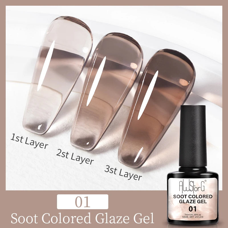 AWStorG Intense Rainbow Cat Eye Gel 5ml Holographic Laser Magnetic Nail Gel Soak Off UV LED Gel Polish Shiny Rainbow Manicur