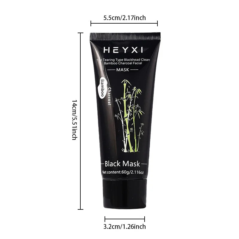 Bamboo Charcoal Tear Off Facial Mask, Clean Skin, Cool and Control Oil, Replenish Water and Moisturize, Make Skin Cleaner