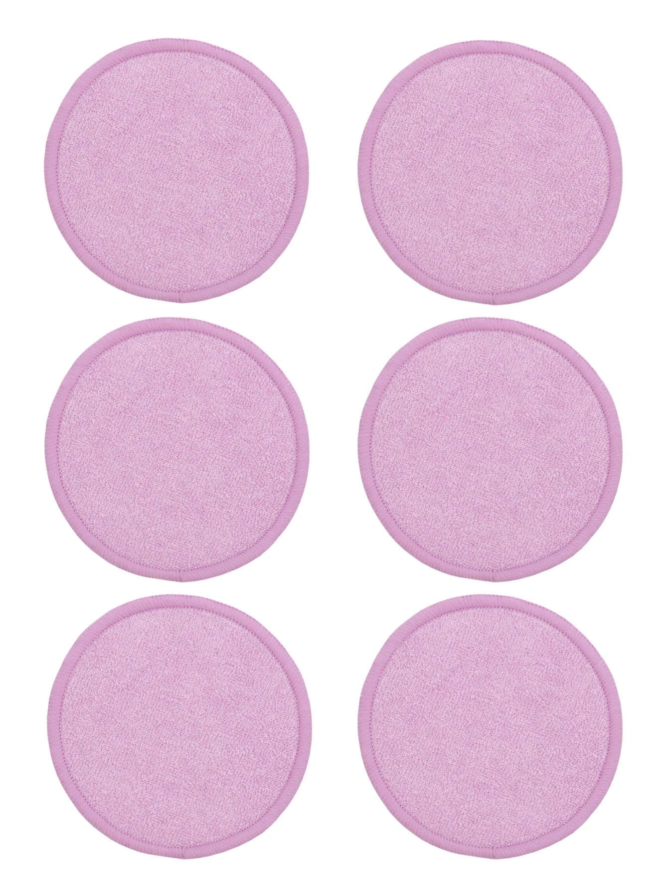 Bamboo Fiber Makeup Remover Pads Are Packed in 6/12/24 Pieces They Are Made from a Mixture of Fibers Extracted from Natural Bamboo.