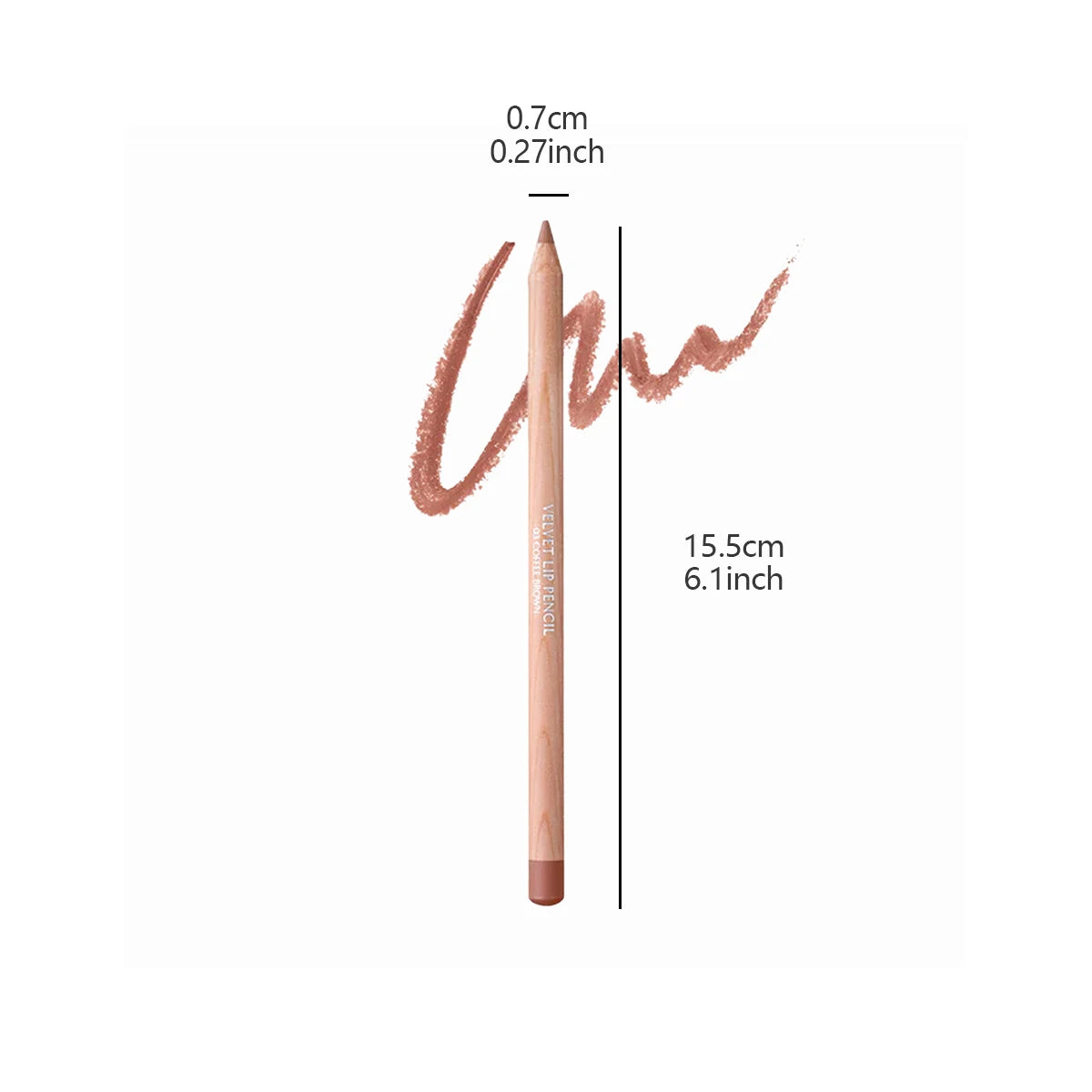 Clio Velvet Lip Pencil 02&03,Matte Finish&Creamy Formula,Long-Lasting Color&Non-Drying,Lip Shaping,Korean Cosmetic,Korean Makeup