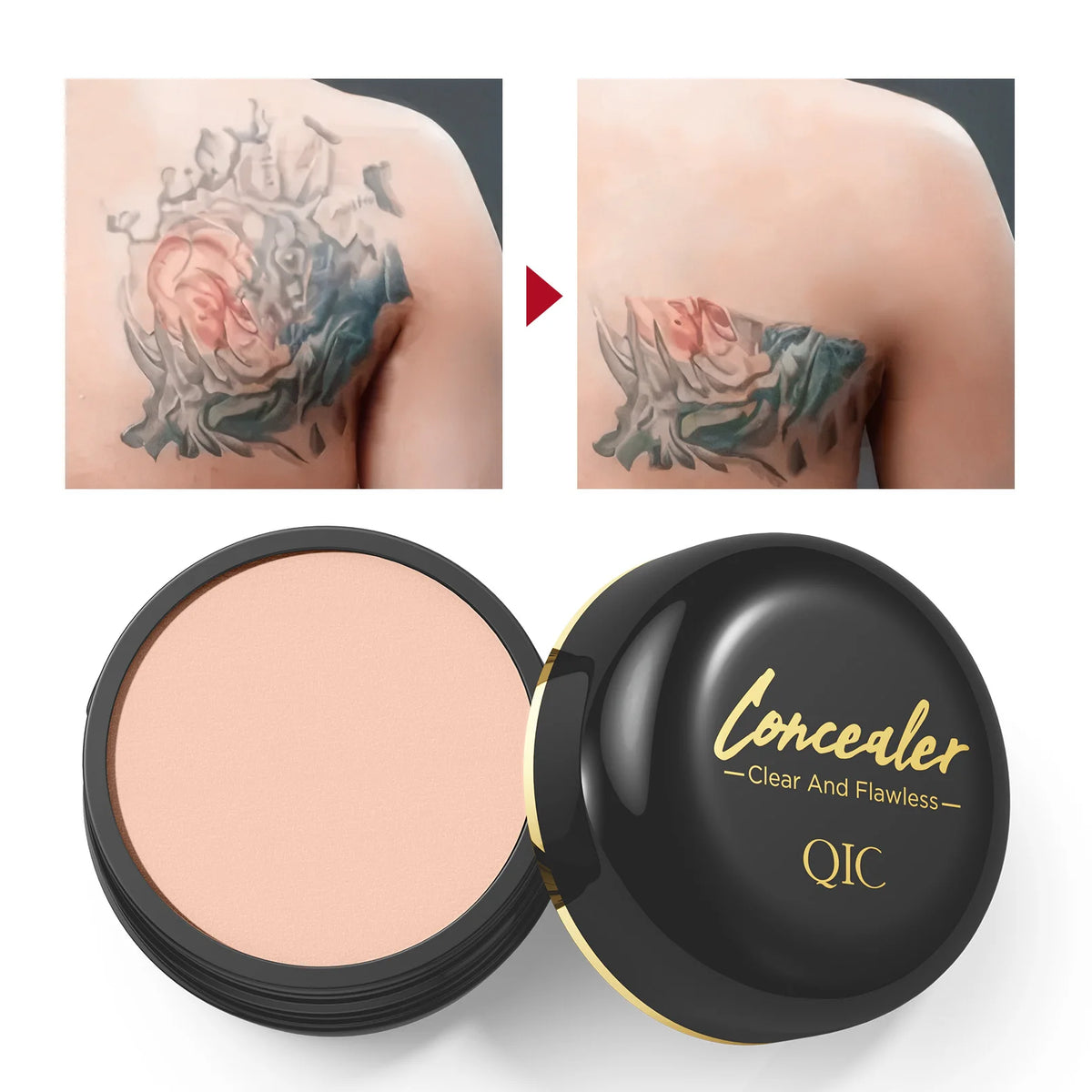 Waterproof Full Coverage Concealer Cream Long Lasting Hide Dark Circles Acne Spots Facial Blemish Foundation Makeup
