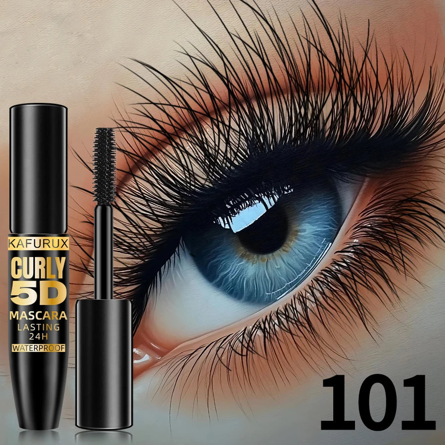 9 Colors 5D Silk Mascara with Big Eye Waterproof Lengthened Sweat-proof Long Lasting Purple Green Black Mascara Korean Makeup