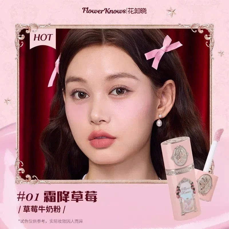 Flower Knows Swan Ballet Setting Rose Scent Loose Powder Makeup Matte Finishing Oil Control Setting Powder Make-up For Women