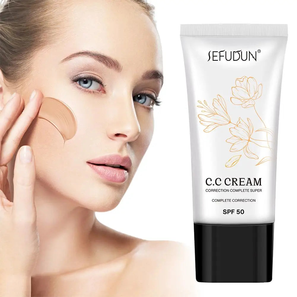 With Spf 50 Korean Color Changing CC Cream Full Coverage Color Changing Full Coverage Cream Even Skin Tone Self Adjusting