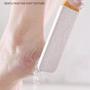 Foot Scrubb Bamboo Handle Foot File360° Natural Pumice Stone Exfoliator Professional Pedicure Tool For Callus Removal Dead Skin
