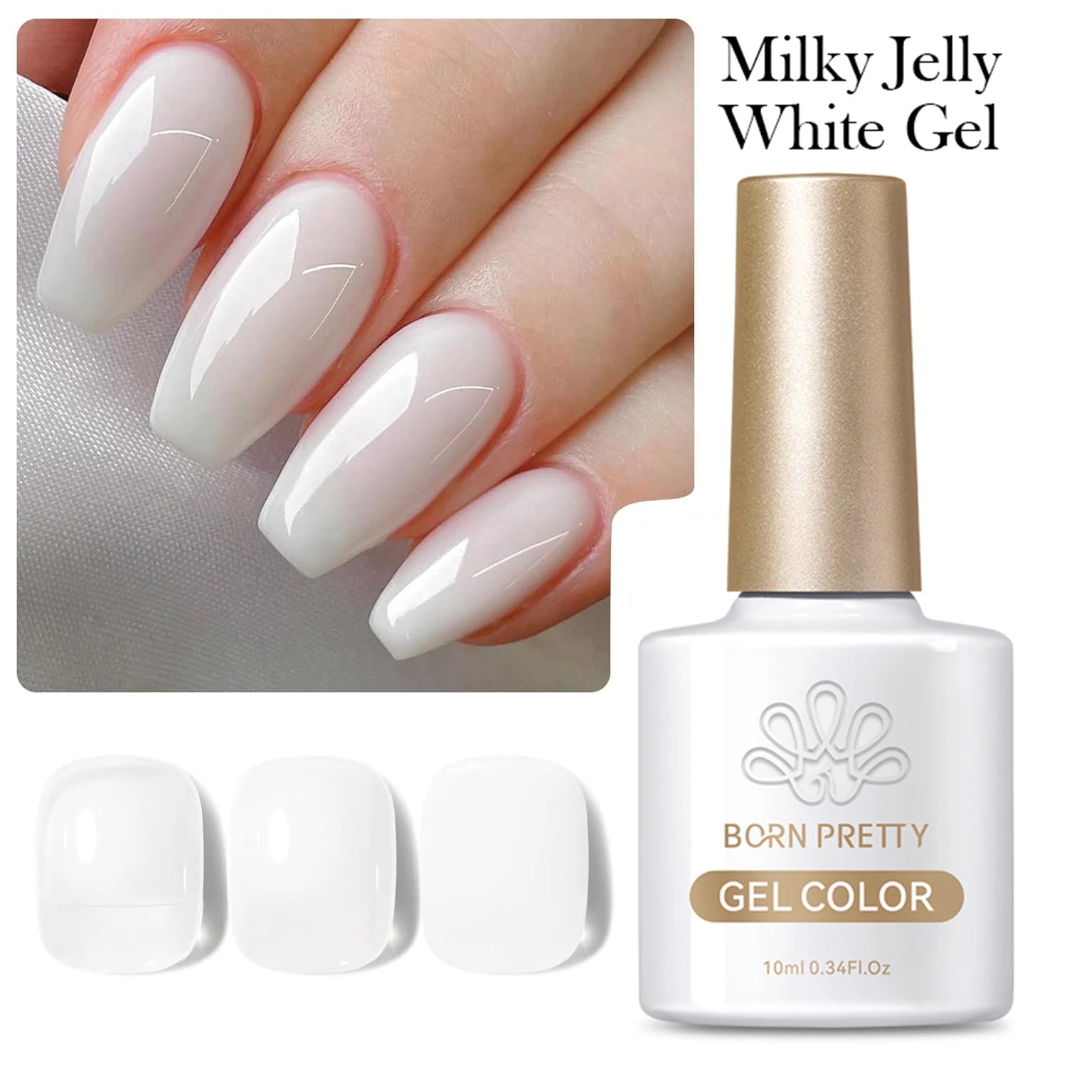 BORN PRETTY 10ml Translucent Color Gel Polish Jelly Nude Autumn Jelly Amber Semi Permanent UV Gel Nail Art Soak Off Gel Varnish