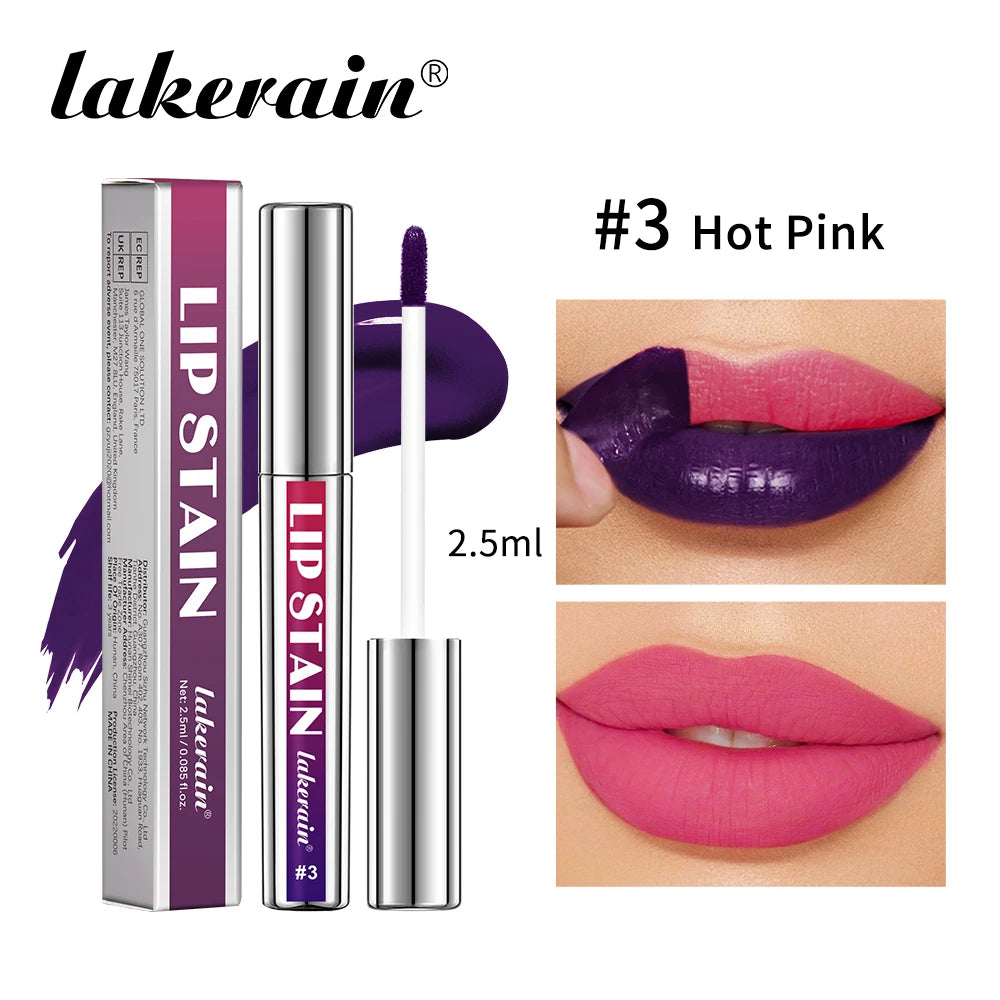 Lakerain Peel-off Lip Gloss Matte Natural Mist Lip Tinted Waterproof Long Lasting Lipstick Makeup Tear Contour Stain Cosmetics