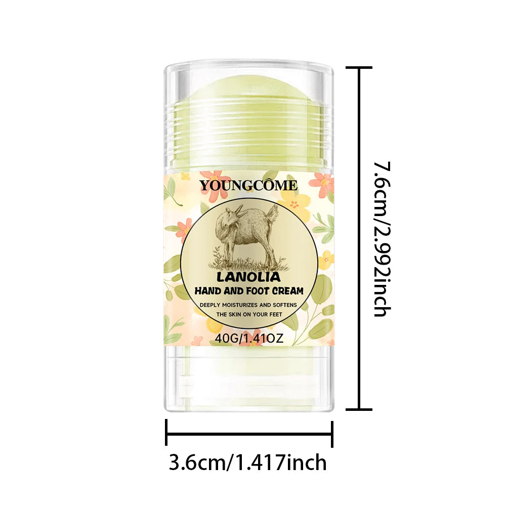 Foot Care Cream Stick Dry Cracked Feet Heel Gentle Exfoliation Softening Skin Ultra-Hydrating Hand Foot Cream Foot Balm