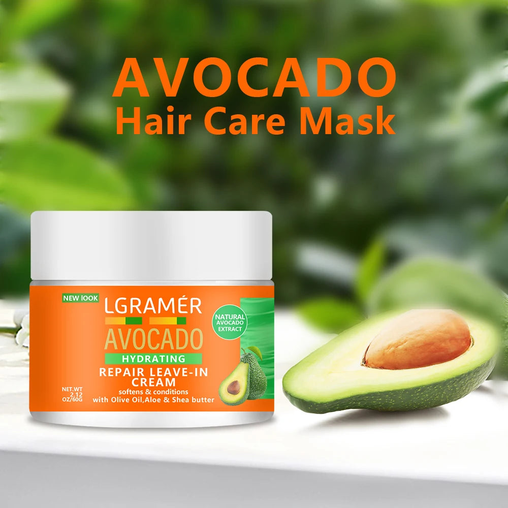 Avocado Hair Mask Nourishes Hair Improves Smoothness Luster Prevents Hair Breakage Repairs Dry Hair Provides Hair Care Products