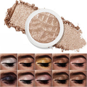 Single Color Easy To Apply High-gloss Eyeshadow Mashed Potato Mashed Mirror Pearlescent Glitter Eyeshadow Palette