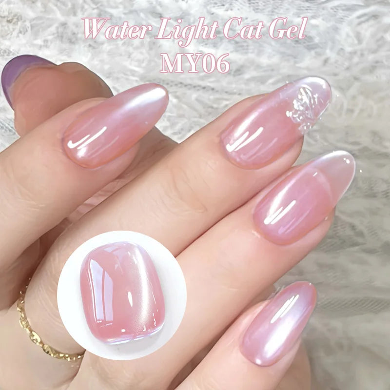BORN PRETTY 10ml Wishing Apple Red Glass Bead Cat Magnetic Gel Ultra Shine Soak Off UV Gel Nail Art Varnish Nail Supplies