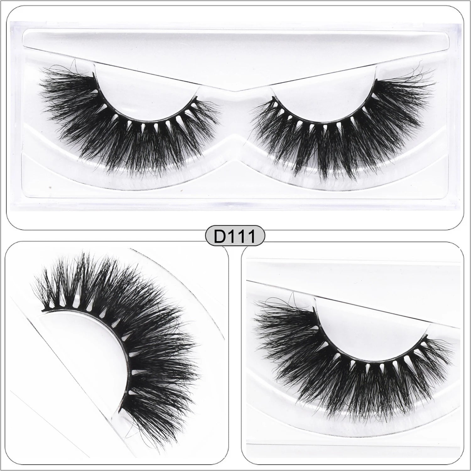 Mink Fake Eyelashes 3D Mink Lashes Natural Long False Eyelash Cruelty-free Mink Hair Fluttery False Lashes Makeup D101 Lash Gift