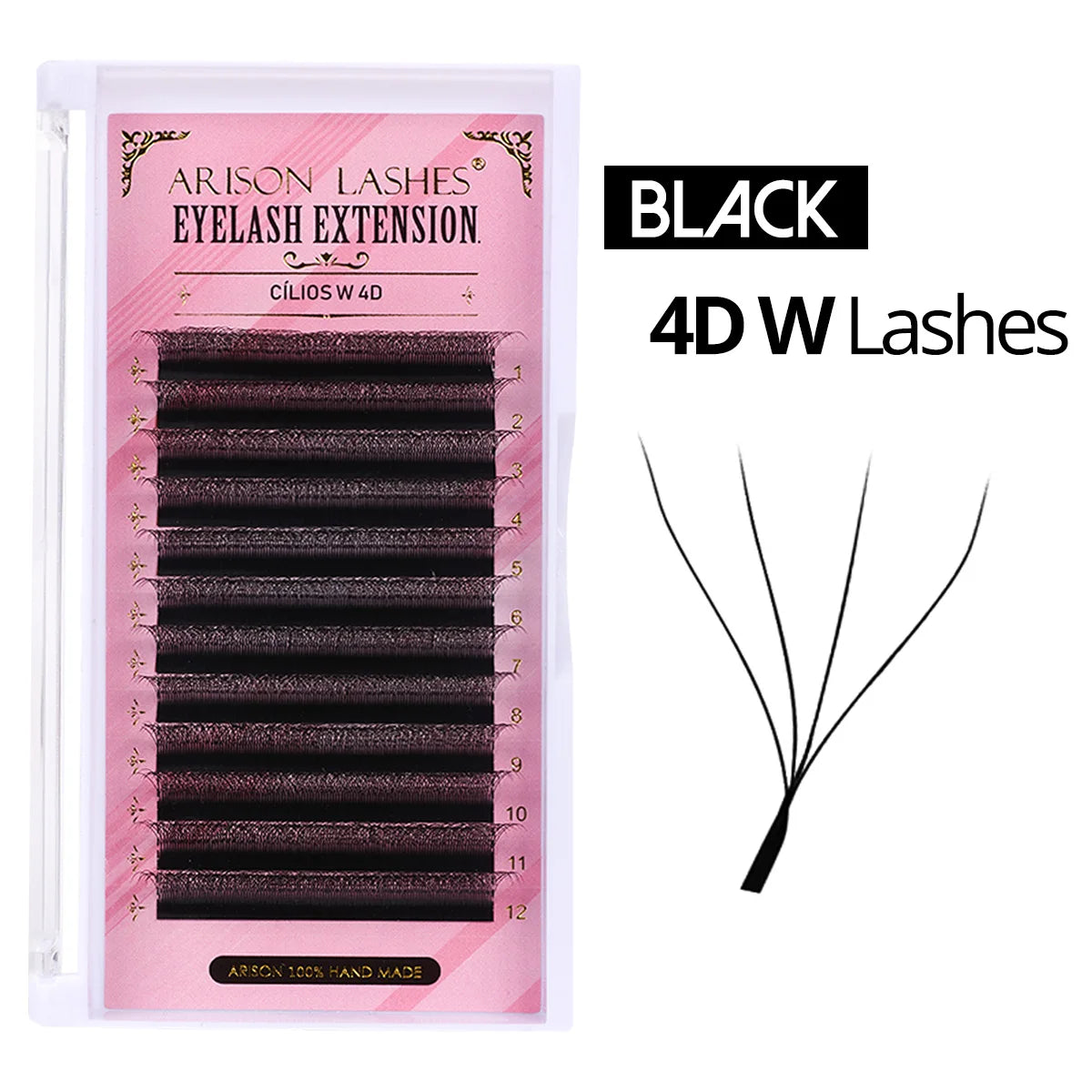 ARISON YY Lashes and 3D/4D/5D W Shape Lashes Brasileiro Premade Volume Eyelashes Extension Soft Thin Easily Grafting Extension