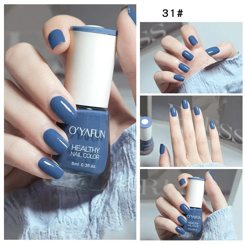 Matte Waterproof No-bake Nail Polish Nail Art Tearable Quick Dry Normal Without Lamp Nail Polish Glitter Sequins UV Varnish