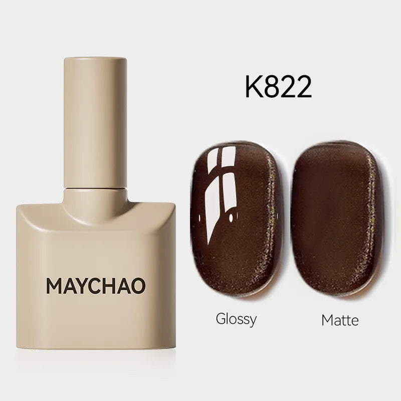 MAYCHAO Glitter Gel Nail Polish 7.3ml Semi-permanent Sequins Shiny Gel Base Top Coat Soak Off UV LED Varnish Nail Art Decoration