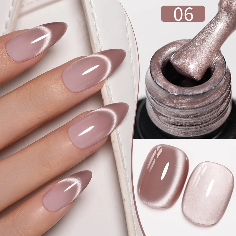 PUENTE 5ml Flower Fairy Gel Nail Polish Pink Blue Purple Natural Dried Flowers Gel For Nail Art Soak Off UV Varnish For Manicure