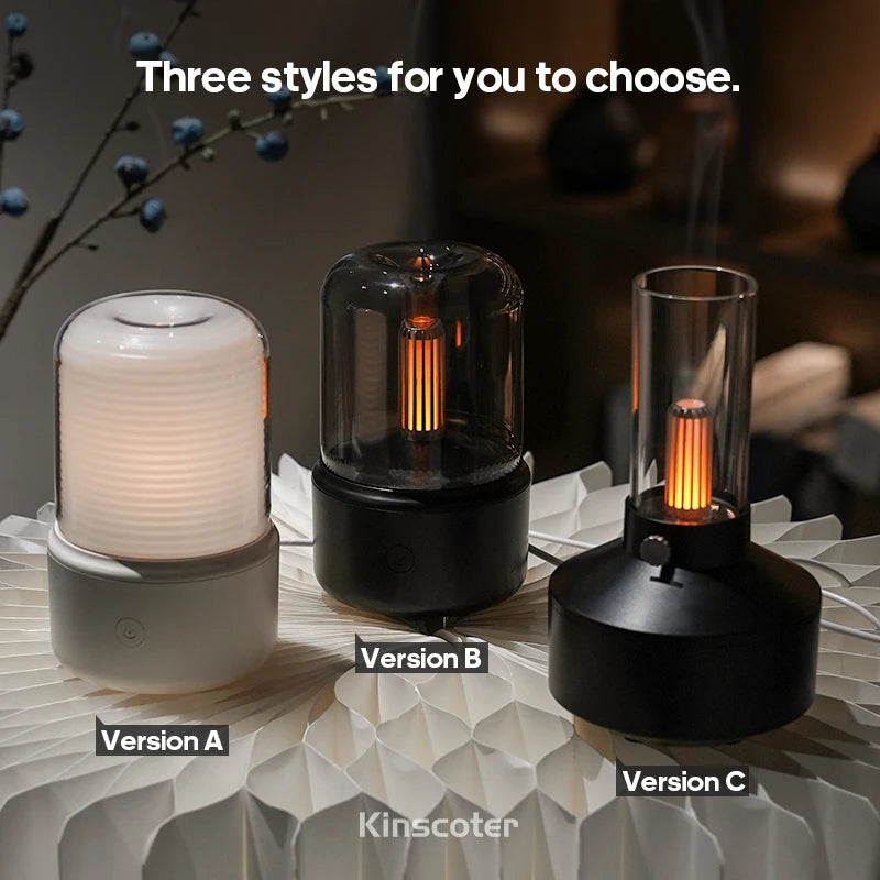 KINSCOTER Home Portable Aroma Diffuser USB Air Humidifier Essential Oil Night Light Cold Mist Maker Sprayer for Gift Bedroom