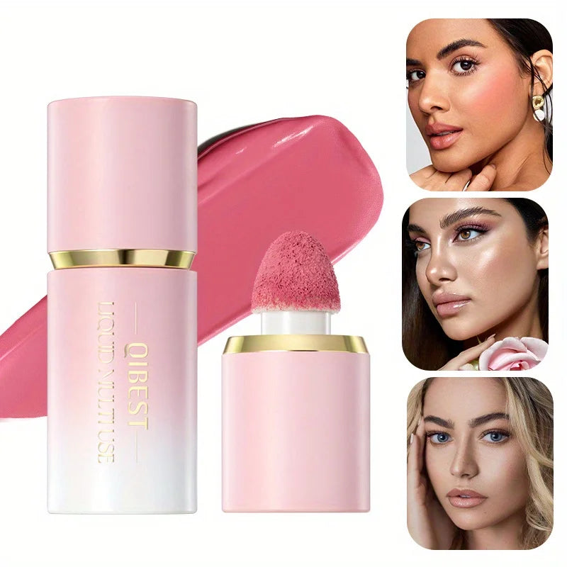 Easy to color and trim matte liquid blush naturally clear