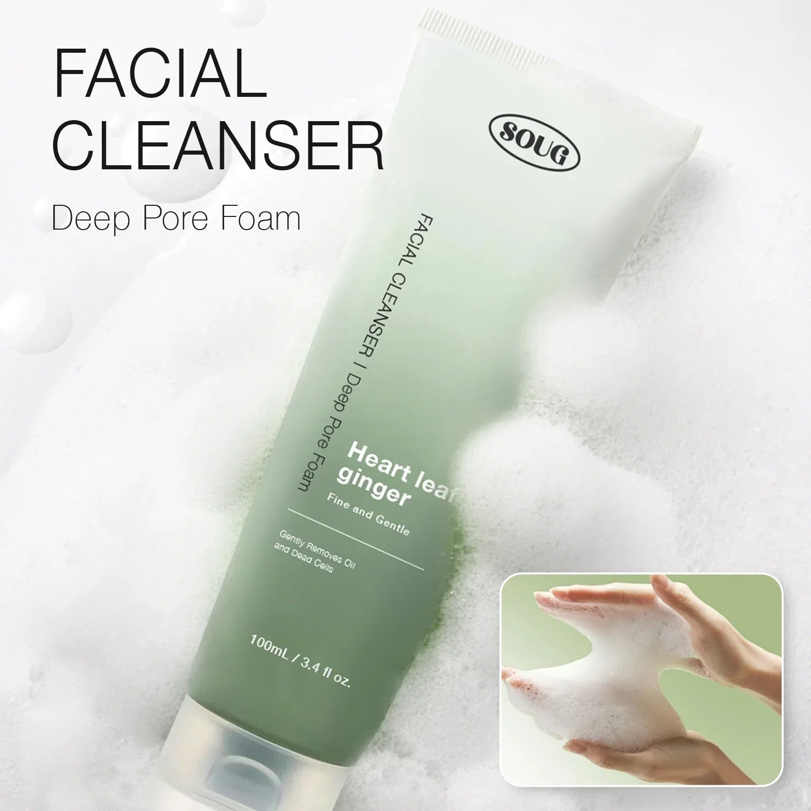 Cleanser Oil Heartleaf Quercetinol Pore Deep Cleansing Foam Control Moisturizing  Centella Remove Pore Skin Care For Women