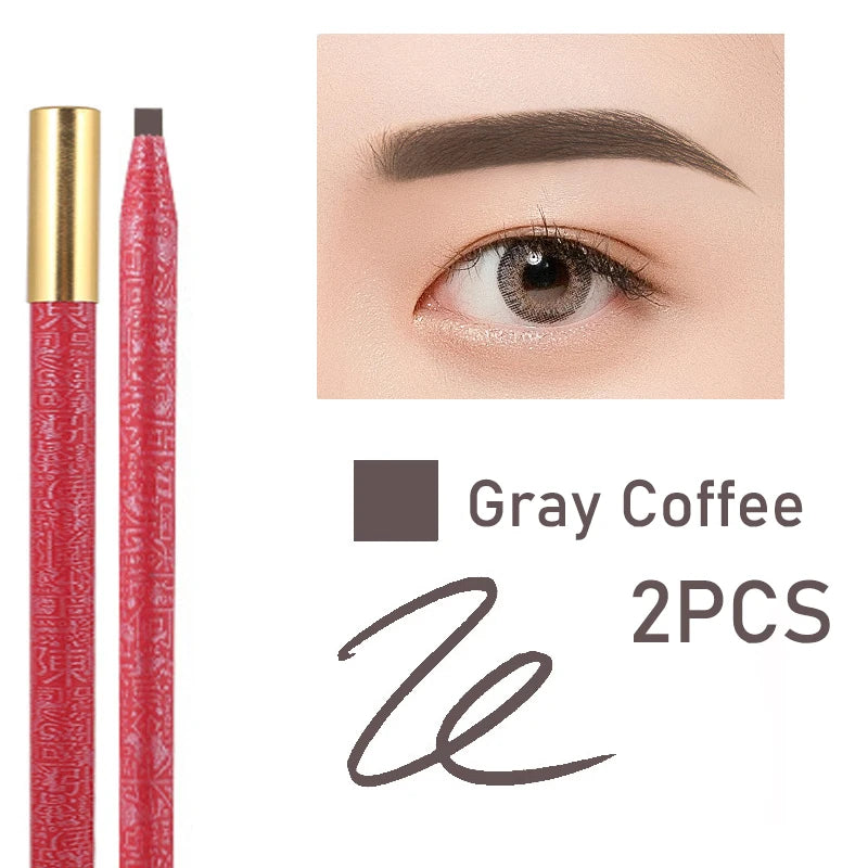 Long Lasting Waterproof  Eyebrow Pencils Peel Off  Red Lip Pencil Set For Microblading Permanent Makeup Pen Eye Liner Gel Pen