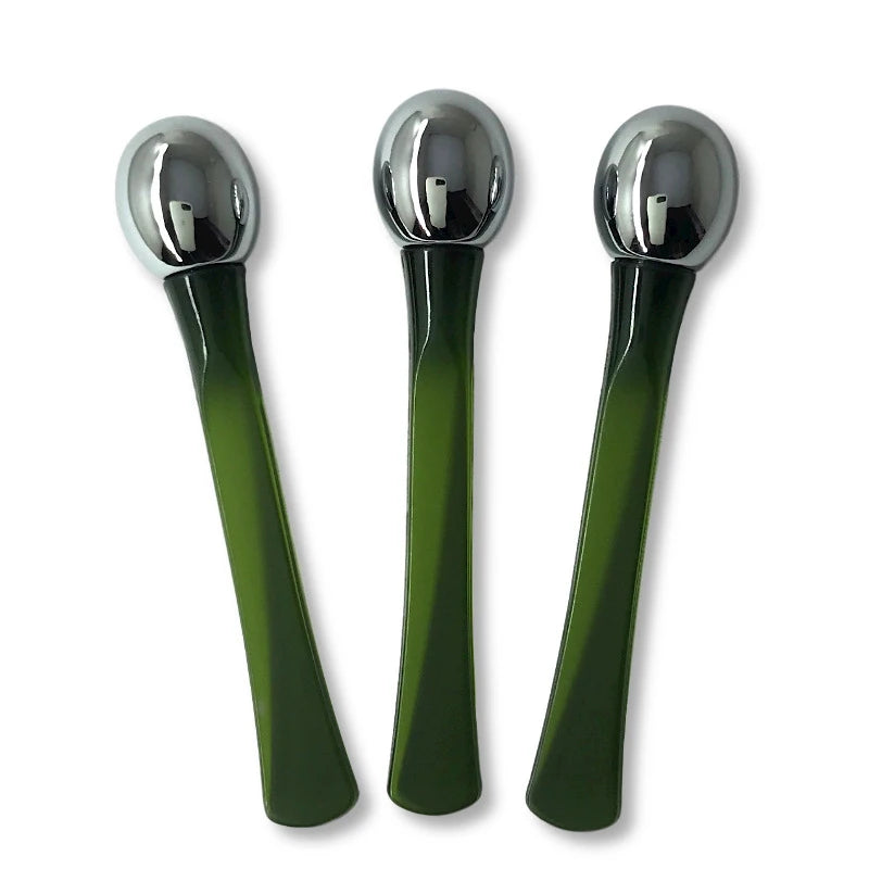 1pc Anti Wrinkle Facial Spoon Gold Alloy Face Thin Skin Care Tool Eye Roller Massage Stick Eye Cream Applicator Cosmetic Spatula