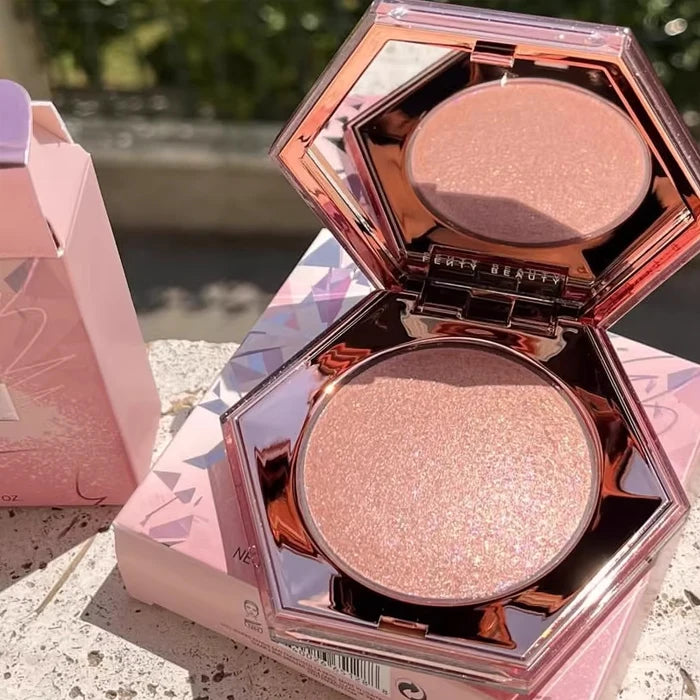 Fenty Beauty Powder Highlighter Contour Palette Long-lasting Shimmer Easy to Blend for All Skin Tones Natural Face Cosmetics