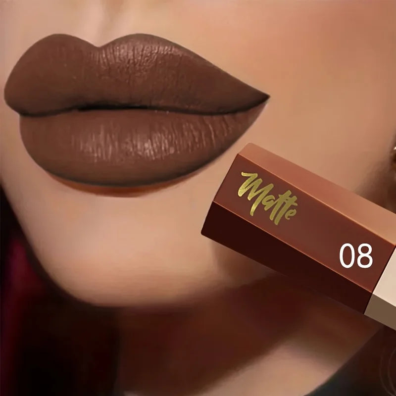 Velvet Matte Liquid Lipstick, Lightweight Thin-as-Fog Texture, Long Lasting Waterproof Lip Makeup Gift for Women