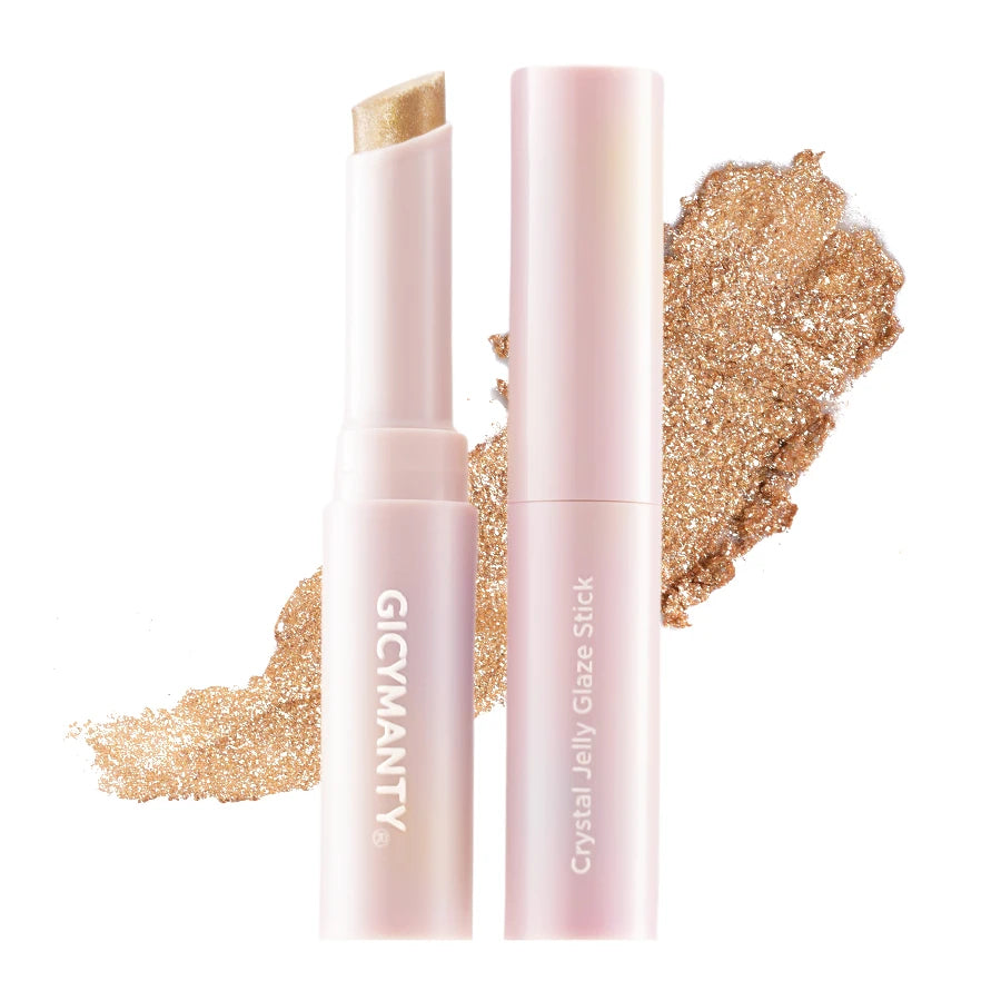 Shimmering Eyeshadow Stick With A Jelly Like Texture Fine Glitter And Highlighting Effect Waterproof And Long Lasting