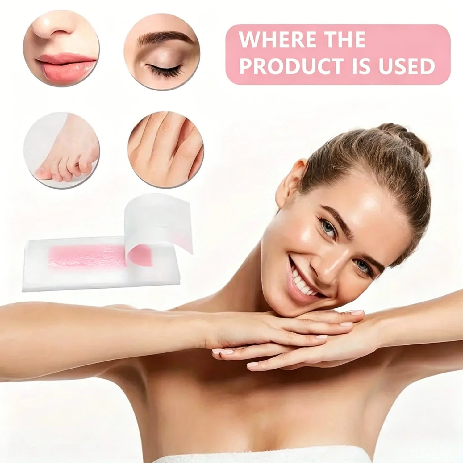 Painless Fast Hair Removal Wax Strips Waxing Wipe Sticker Professional Facial Body Leg Lip Hairs Remove Wax Paper Women Men Use