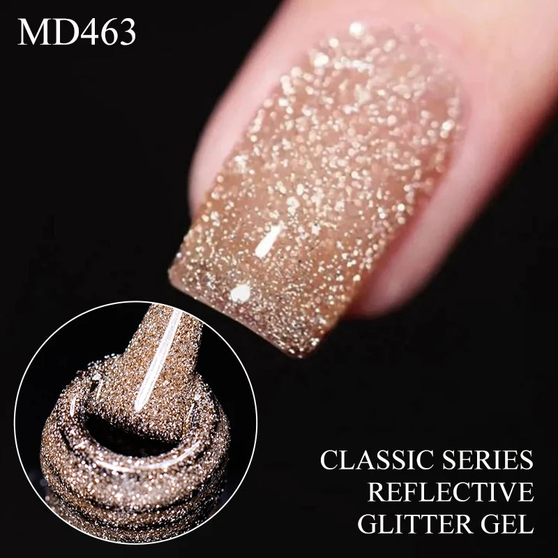 8ml Classic Series Reflective Glitter Gel Nail Polish High Gloss Shiny UV LED Soak Off Nail Supplies Manicure DIY Varnishes